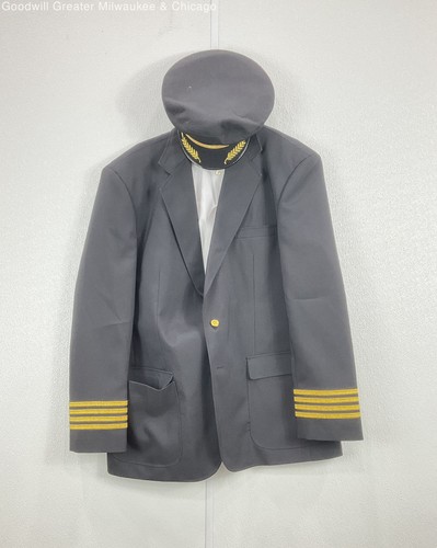Black pilot uniform - pilot,